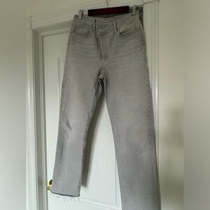 Agolde light grey wash Criss Cross jeans size 28 ( altered)